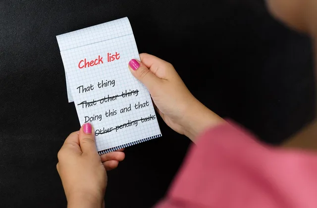 checklist, tasks, notepad, note, items, paper, priorities, organization, list, closeup, checklist, checklist, checklist, priorities, priorities, priorities, priorities, priorities. A creator discovery procurement checklist built around evidence gaps and hold rules