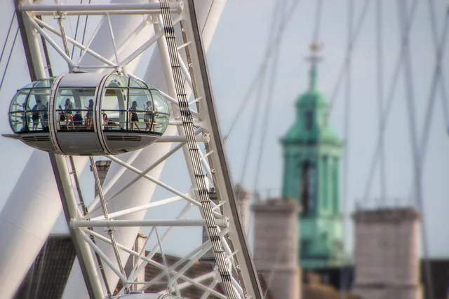 london, britain, london eye, sky, landmark, ferris wheel, tourism, nature, skyline, attraction, city, people. London compared with Manchester and Leeds on creator campaign rates